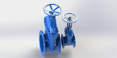 Управляемая маховичком запорная заслонка AWWA, клапан низкого вращающего момента жизнерадостный усаженный