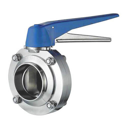 Клапан-бабочка DN15 качества еды санитарная - DN300 с пластиковой ручкой Gripper
