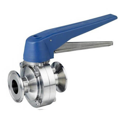 Клапан-бабочка DN15 качества еды санитарная - DN300 с пластиковой ручкой Gripper